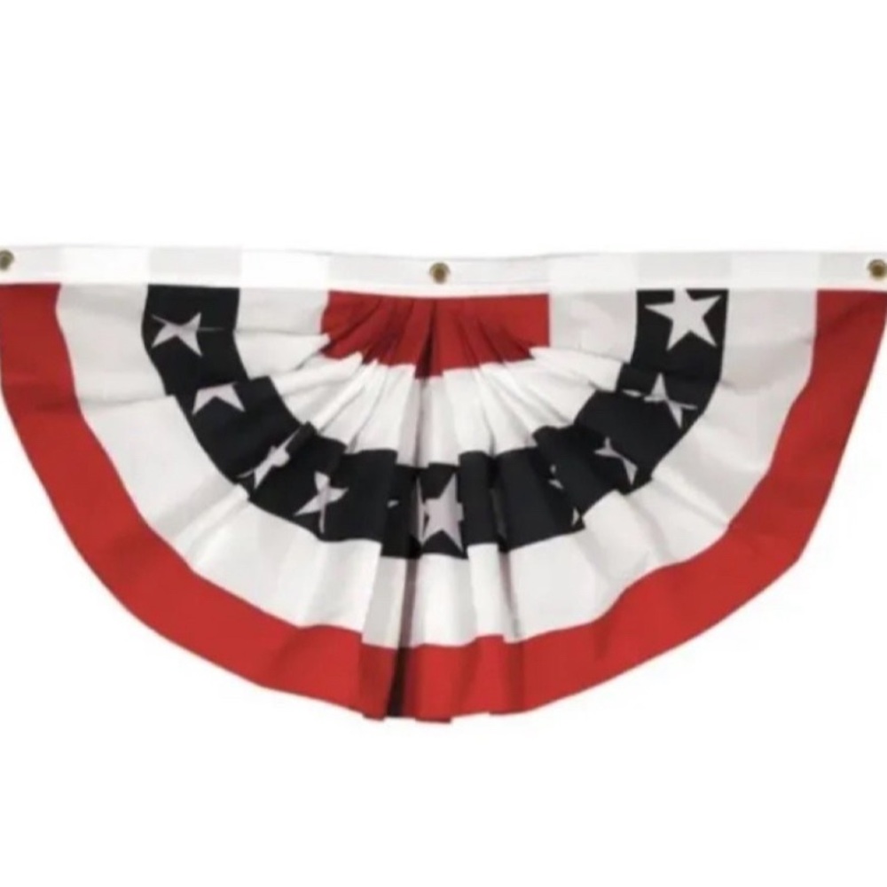 American Flag Bunting or Pleated Flag -NIP